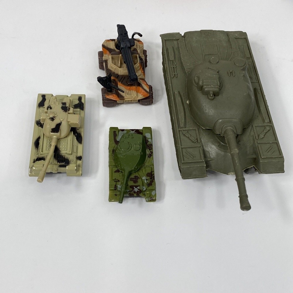 Military Figures Tank Vehicle Lot Mortar Weapon Army Soldiers Troops Barn Jet - Picture 11 of 16